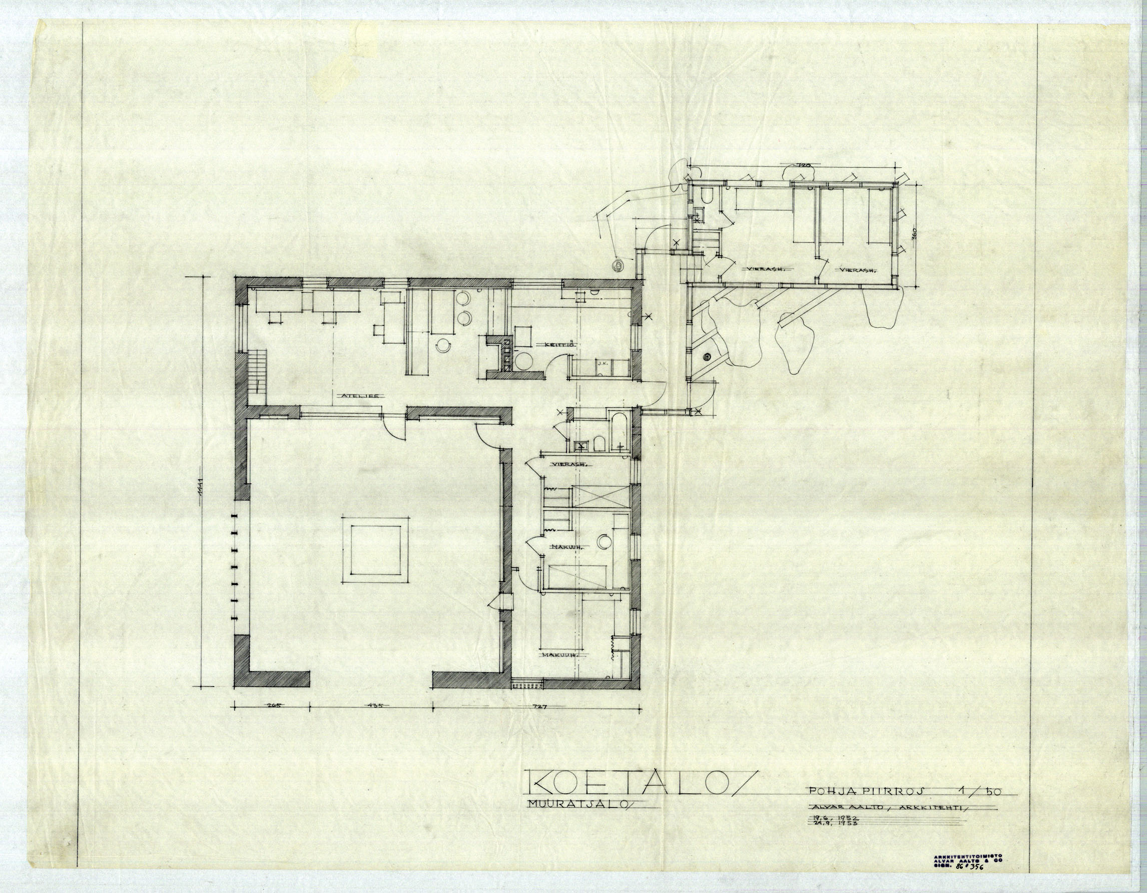 Alvar Aalto Summer House Plan