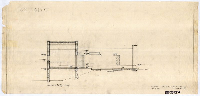 muuratsalo experimental house elevation